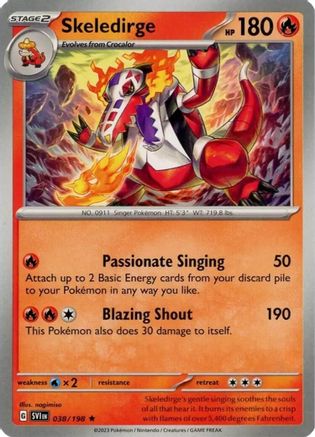 Skeledirge 038/198 - Deck Exclusives Normal - Rare