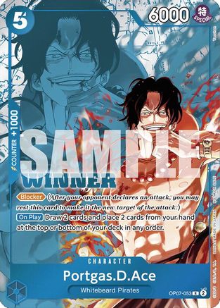 (OP07-053) Portgas.D.Ace (Winner Pack 2024 Oct.-Dec.) - One Piece Promotion Cards Foil