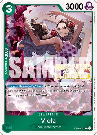 (OP04-021) Viola (Judge Pack Vol. 4) - One Piece Promotion Cards Foil