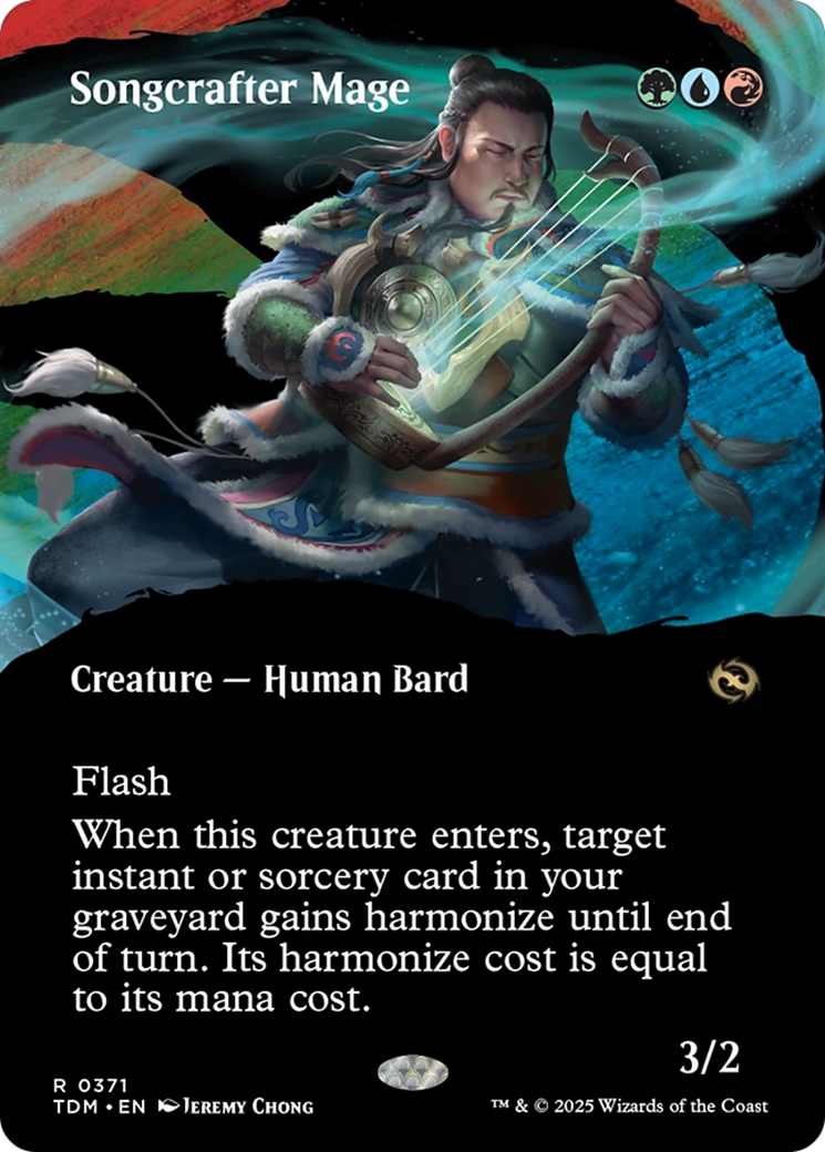 Songcrafter Mage (Borderless)(TDM-371) - Tarkir: Dragonstorm: (Showcase)