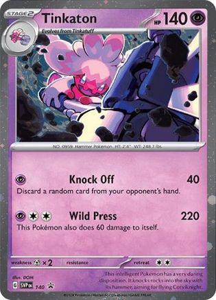 Tinkaton (Cosmo Holo) (140) - SV Scarlet & Violet Promo Cards Holofoil - Promo