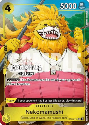 (OP06-110) Nekomamushi (Offline Regional 2024 Vol. 3) - One Piece Promotion Cards Normal