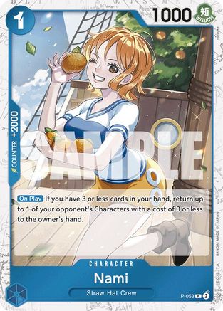 (P-053) Nami (P-053) (Jolly Roger Foil) - Premium Booster -The Best- Foil