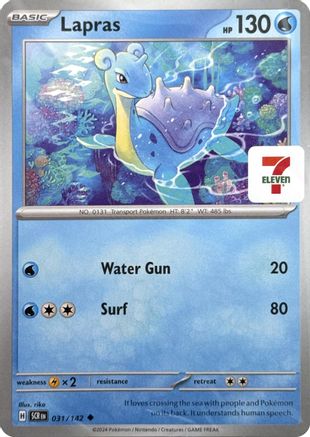 Lapras (7-Eleven Promo) 031/142 - Miscellaneous Cards & Products Normal - Uncommon