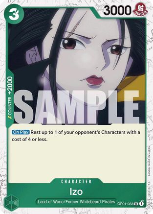 (OP01-033) Izo (OP01-033) (Jolly Roger Foil) - Premium Booster -The Best- Foil