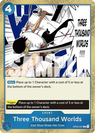 (OP03-057) Three Thousand Worlds (Jolly Roger Foil) - Premium Booster -The Best- Foil