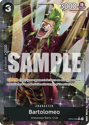 (OP04-089) Bartolomeo (OP04-089) (Alternate Art) - Premium Booster -The Best- Foil