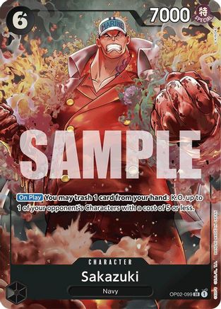 (OP02-099) Sakazuki (Alternate Art) - Premium Booster -The Best- Foil