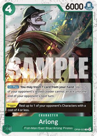 (OP06-023) Arlong (Jolly Roger Foil) - Premium Booster -The Best- Foil