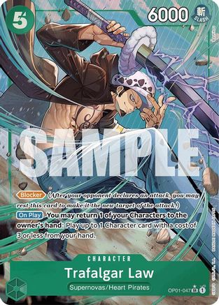 (OP01-047) Trafalgar Law (OP01-047) (Alternate Art) - Premium Booster -The Best- Foil