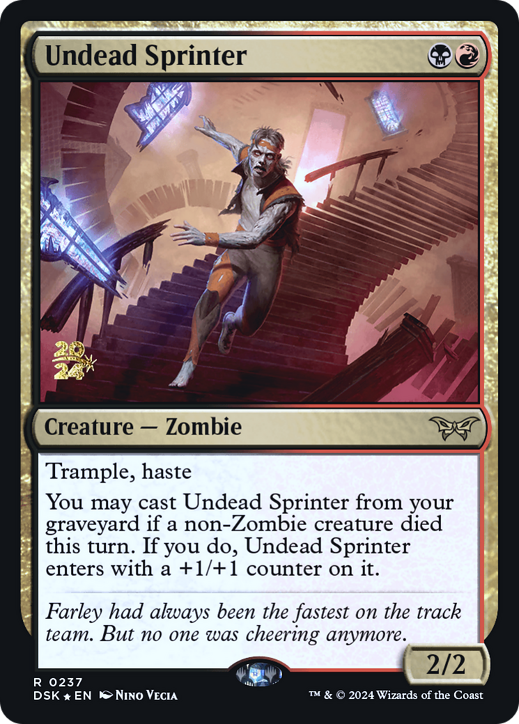 Undead Sprinter (PRE-237) - Duskmourn: House of Horror Promos (Prerelease) Foil