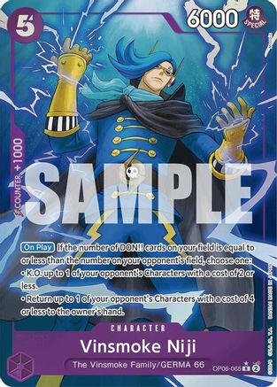 (OP06-065) Vinsmoke Niji (OP06-065) (Full Art) - Premium Booster -The Best- Foil