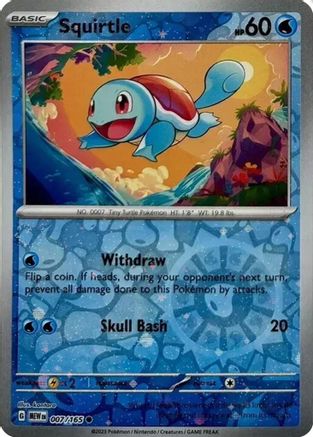 Squirtle (Reverse Cosmos Holo) (Costco Exclusive) (7/165) - Miscellaneous Cards & Products Holofoil - Common