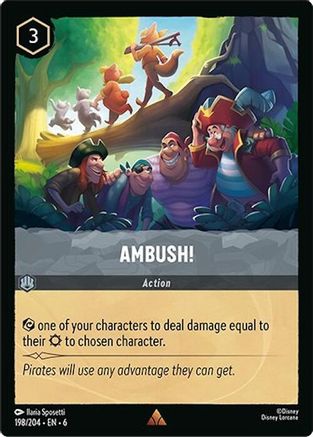 (198/204) Ambush! - Azurite Sea Cold Foil