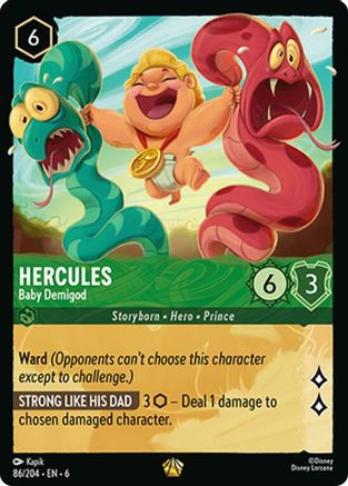 (086/204) Hercules - Baby Demigod - Azurite Sea Normal