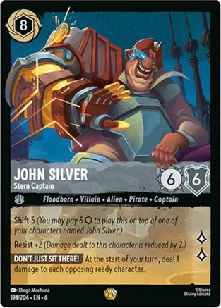 (194/204) John Silver - Stern Captain - Azurite Sea Cold Foil