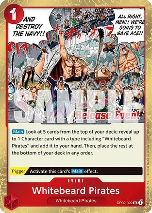(OP02-022) Whitebeard Pirates (ST15 - ST20 Release Event Winner Pack) - One Piece Promotion Cards Foil