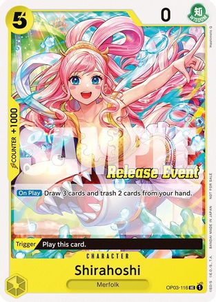(OP03-116) Shirahoshi (ST15 - ST20 Release Event Pack) - One Piece Promotion Cards Normal