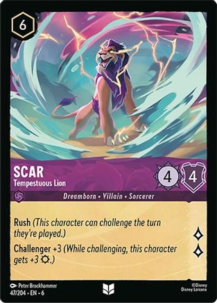 (047/204) Scar - Tempestuous Lion - Azurite Sea Cold Foil