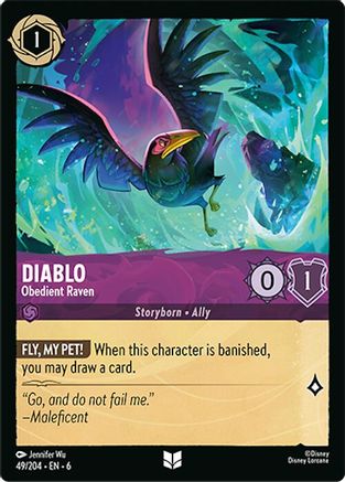 (049/204) Diablo - Obedient Raven - Azurite Sea Cold Foil