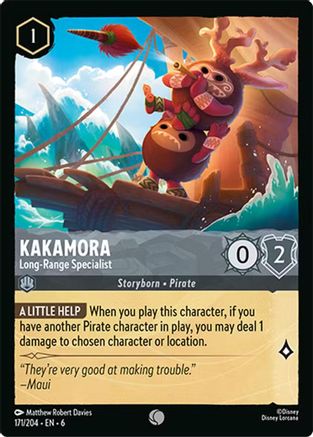 (171/204) Kakamora - Long-Range Specialist - Azurite Sea Cold Foil