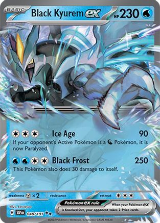 Black Kyurem ex (48/191) - SV08 Surging Sparks Holofoil - Double Rare
