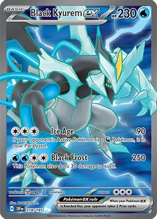 Black Kyurem ex (218/191) - SV08 Surging Sparks Holofoil - Ultra Rare