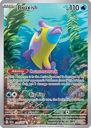 Bruxish (200/191) - SV08 Surging Sparks Holofoil - Illustration Rare