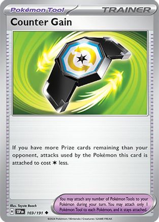 Counter Gain (169/191) - SV08 Surging Sparks Reverse Holofoil - Uncommon