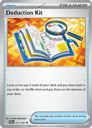 Deduction Kit (171/191) - SV08 Surging Sparks Reverse Holofoil - Uncommon
