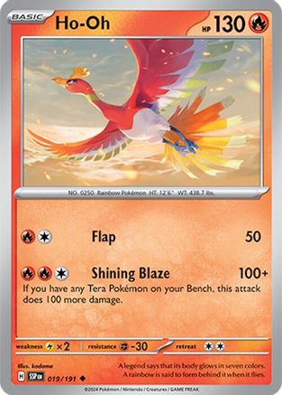 Ho-Oh (19/191) - SV08 Surging Sparks - Uncommon