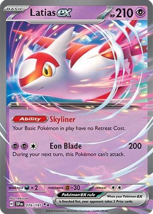 Latias ex (76/191) - SV08 Surging Sparks Holofoil - Double Rare