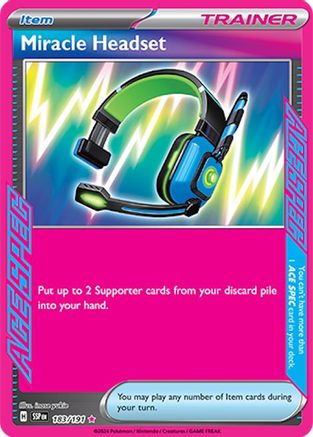 Miracle Headset (183/191) - SV08 Surging Sparks Holofoil - ACE SPEC Rare