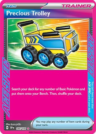 Precious Trolley (185/191) - SV08 Surging Sparks Holofoil - ACE SPEC Rare