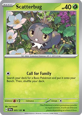 Scatterbug (5/191) - SV08 Surging Sparks - Common