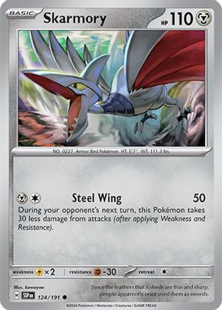 Skarmory (124/191) - SV08 Surging Sparks - Common