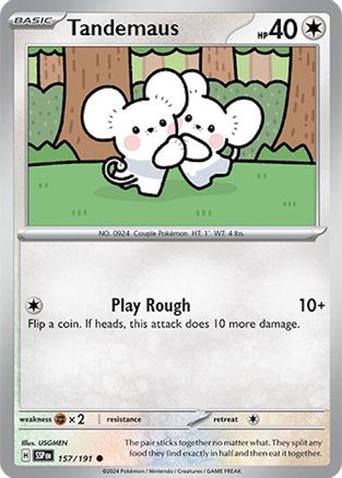Tandemaus (157/191) - SV08 Surging Sparks Reverse Holofoil - Common