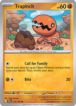 Trapinch (104/191) - SV08 Surging Sparks - Common