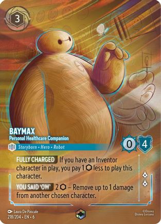 (218/204) Baymax - Personal Healthcare Companion (Enchanted) - Azurite Sea Holofoil