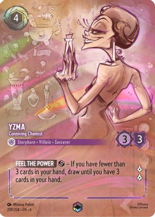 (209/204) Yzma - Conniving Chemist (Enchanted) - Azurite Sea Holofoil