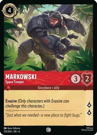 (113/204) Markowski - Space Trooper - Azurite Sea Cold Foil