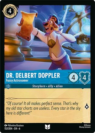 (152/204) Dr. Delbert Doppler - Fussy Astronomer - Azurite Sea Cold Foil