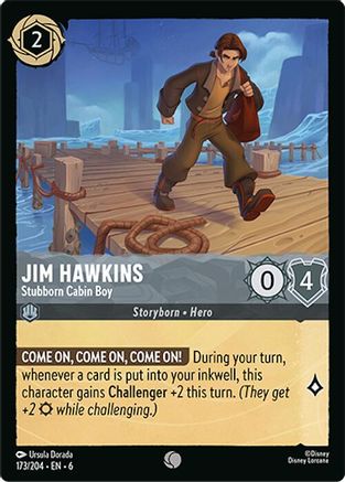 (173/204) Jim Hawkins - Stubborn Cabin Boy - Azurite Sea Cold Foil