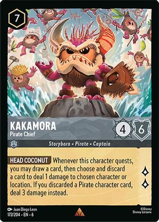 (172/204) Kakamora - Pirate Chief - Azurite Sea Cold Foil