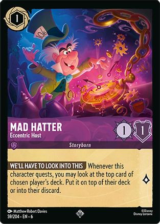 (059/204) Mad Hatter - Eccentric Host - Azurite Sea Normal