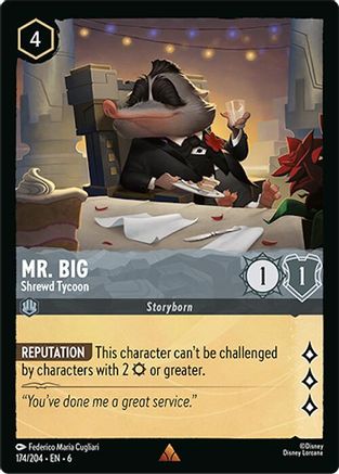 (174/204) Mr. Big - Shrewd Tycoon - Azurite Sea Cold Foil