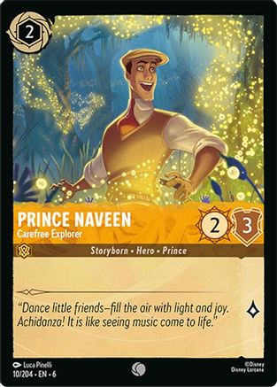 (010/204) Prince Naveen - Carefree Explorer - Azurite Sea Cold Foil