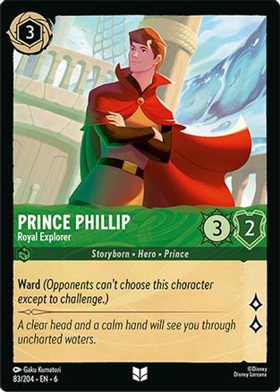 (083/204) Prince Phillip - Royal Explorer - Azurite Sea Cold Foil