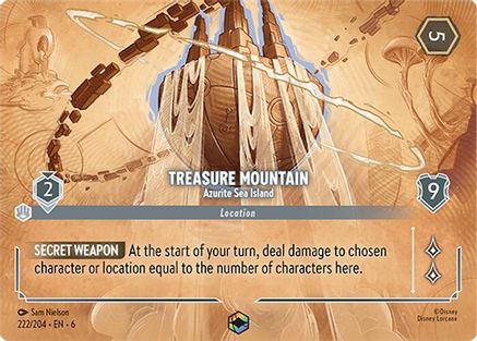 (222/204) Treasure Mountain - Azurite Sea Island (Enchanted) - Azurite Sea Holofoil