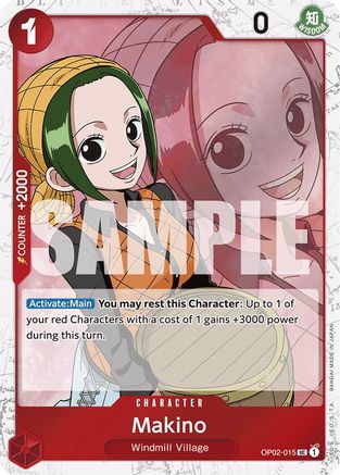 (OP02-015) Makino (Jolly Roger Foil) - Premium Booster -The Best- Foil